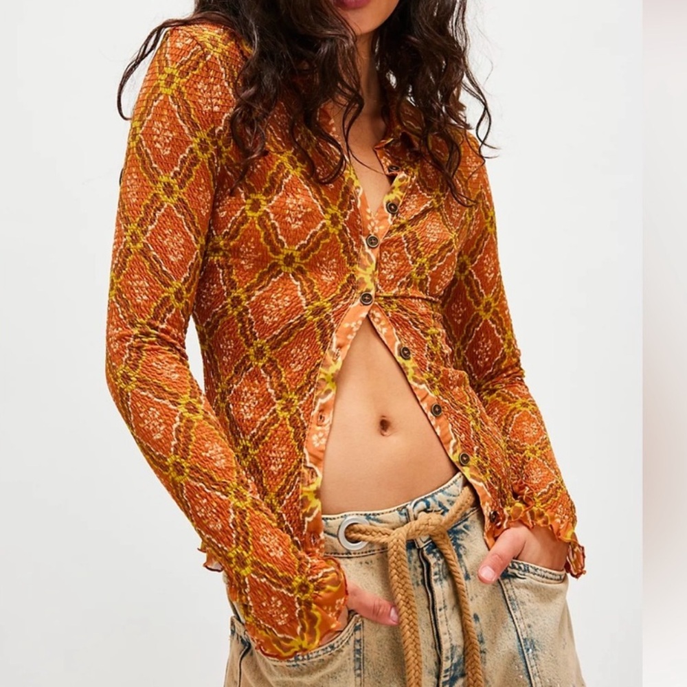 Free People Cinnamon Combo Cardigan